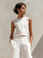 Linen-Blend Set